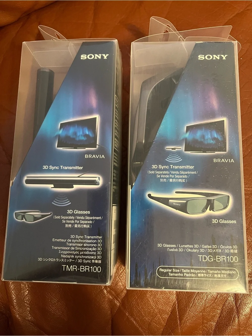 Sony TDG-BR100 3D Glasses & TMR-BR100 Sync Transmitter - Blue/Black